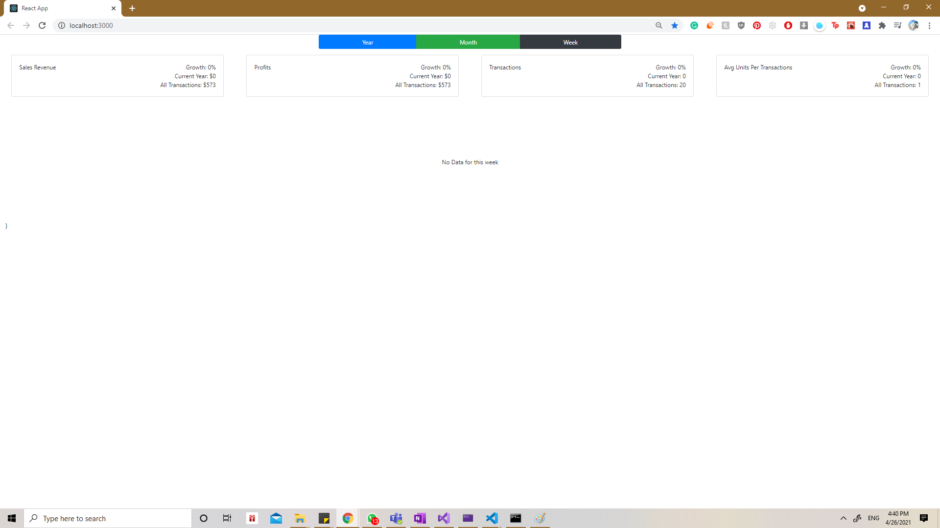 Reporting Dashboard screenshot 3 of 6